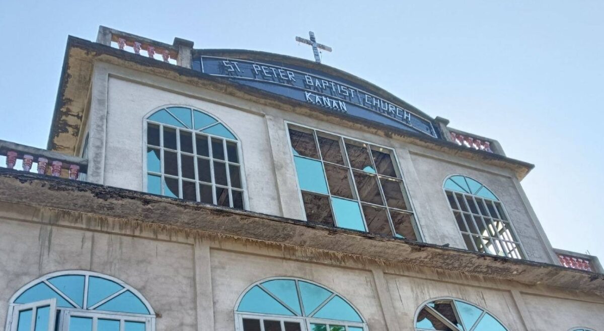 Saint Peter Baptist Church in Kanan village in Sagaing region