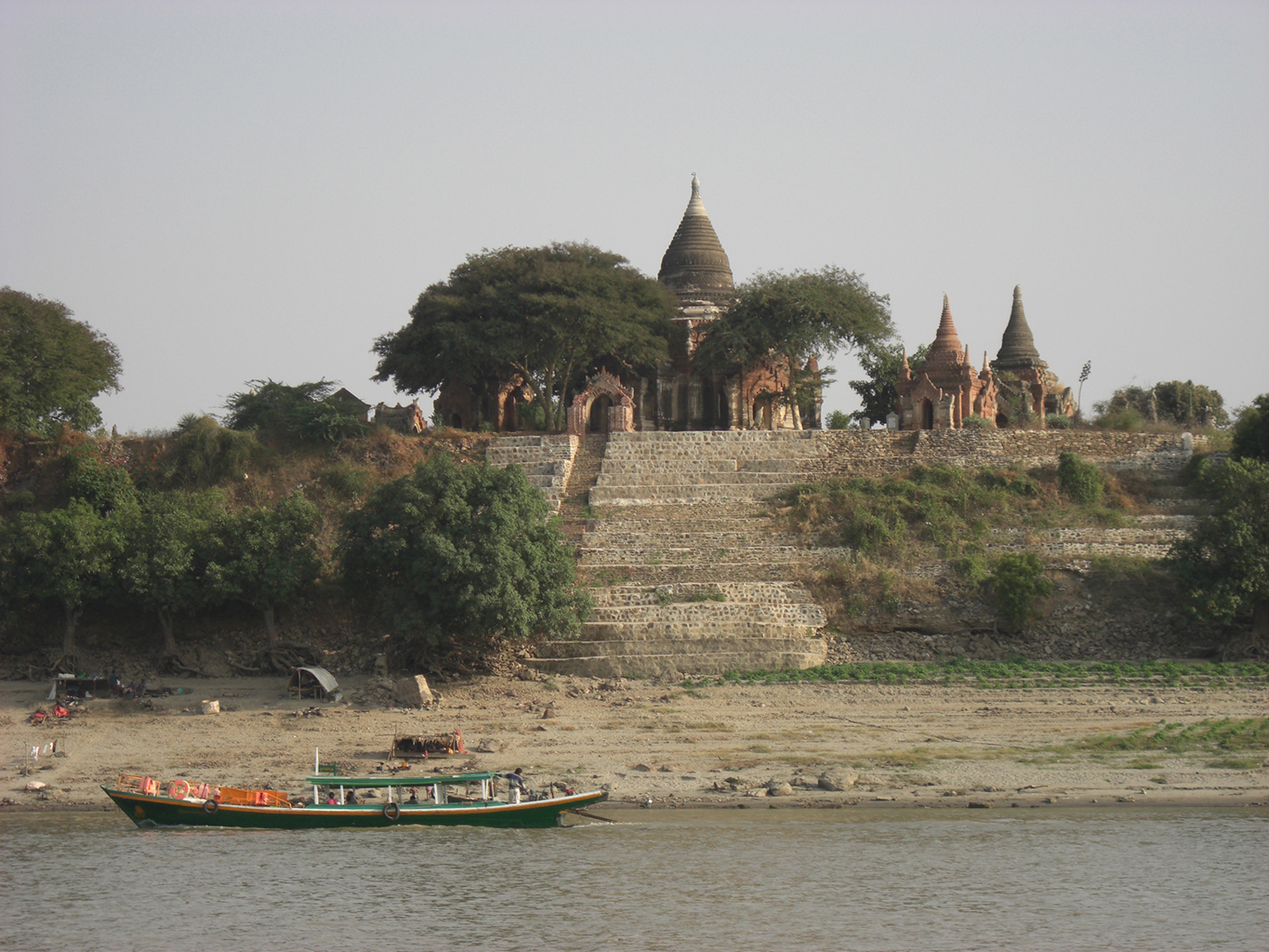 Irrawaddy mit Blick auf Bagan